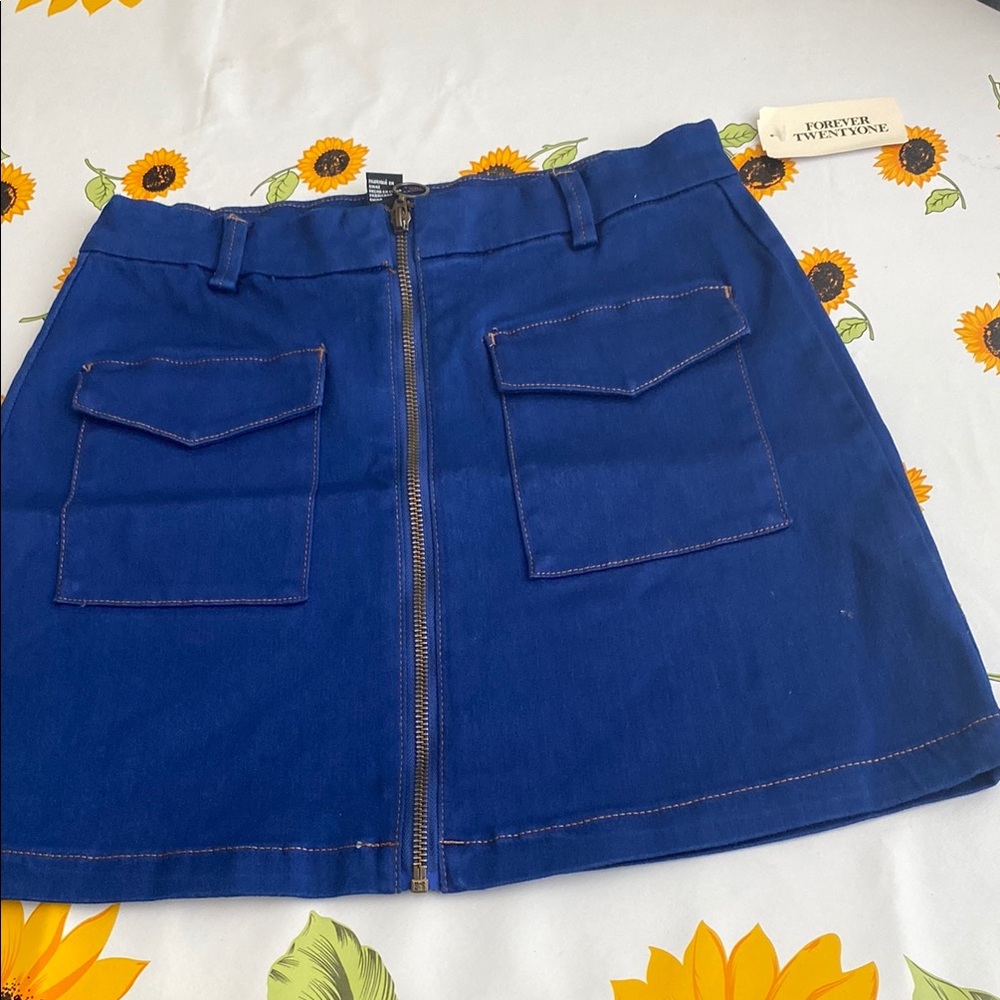 Forever Young Blue Mini Skirt